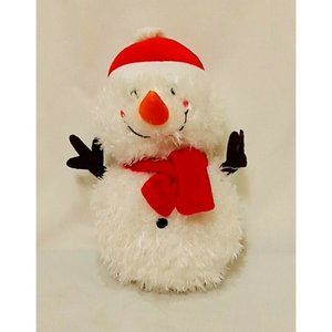 Snowman Red Hat Scarf  10" Plush Stuffed Animal Toy Homerbest Winter